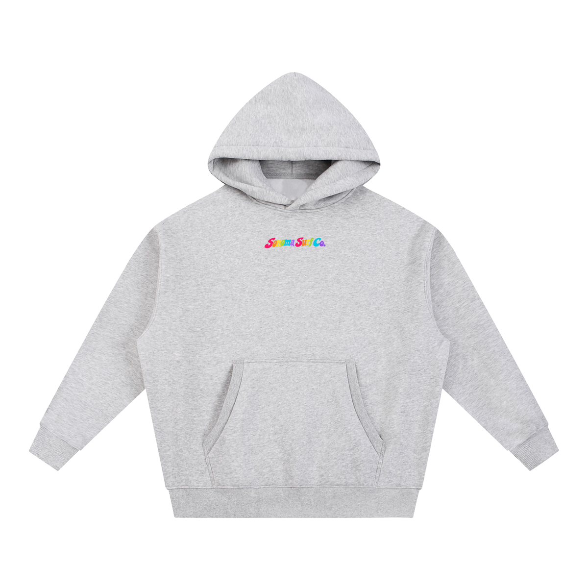Men's "Sonoma Rainbow Fish" Oversized Boxy Fit Fleece Hoodie