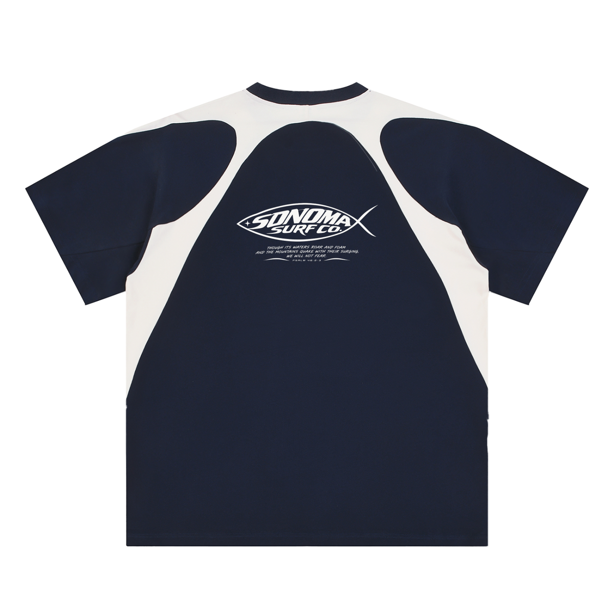 Men's Contrast Panel Cotton T-Shirt