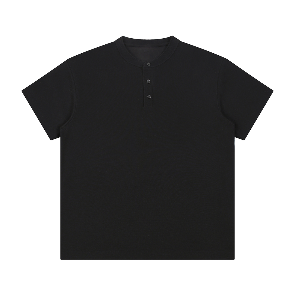 Short Sleeve 'Food Chain' Henley Shirt
