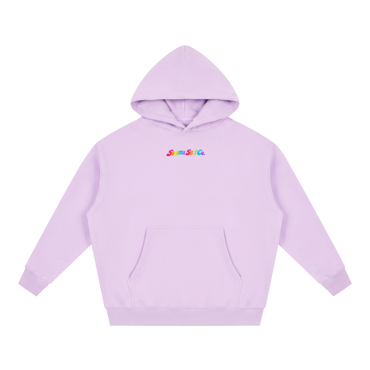 Men's "Sonoma Rainbow Fish" Oversized Boxy Fit Fleece Hoodie