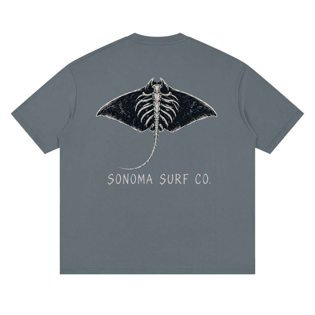 'Manta Ray' Loose Drop Shoulder T-Shirt