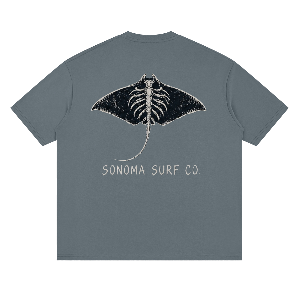 'Manta Ray' Loose Drop Shoulder T-Shirt