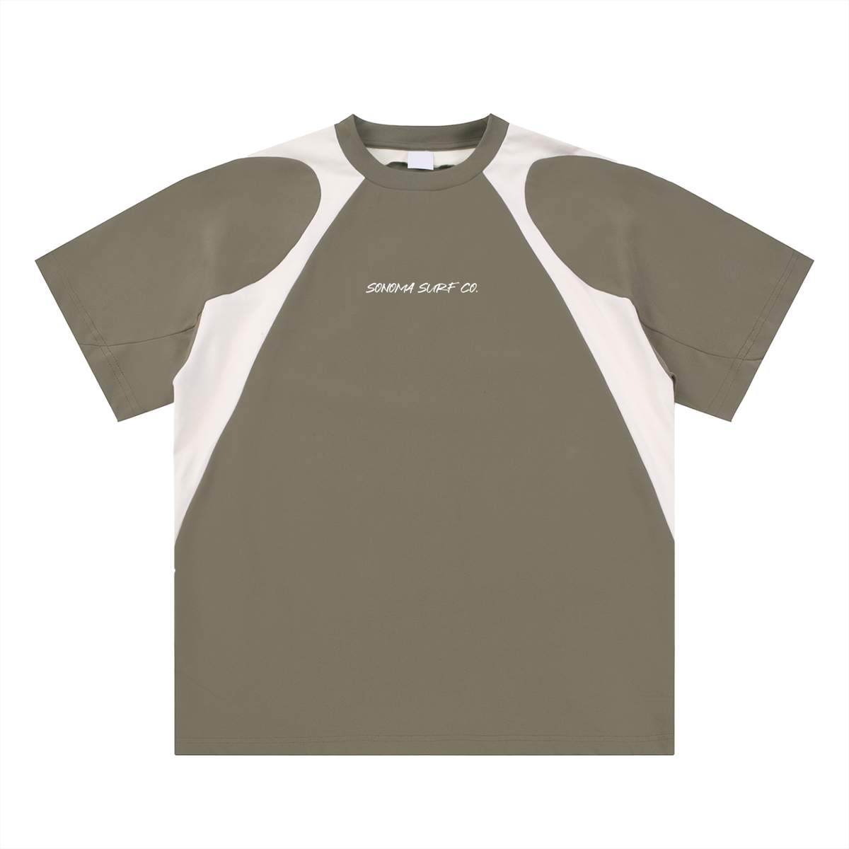 Men's Contrast Panel Cotton T-Shirt