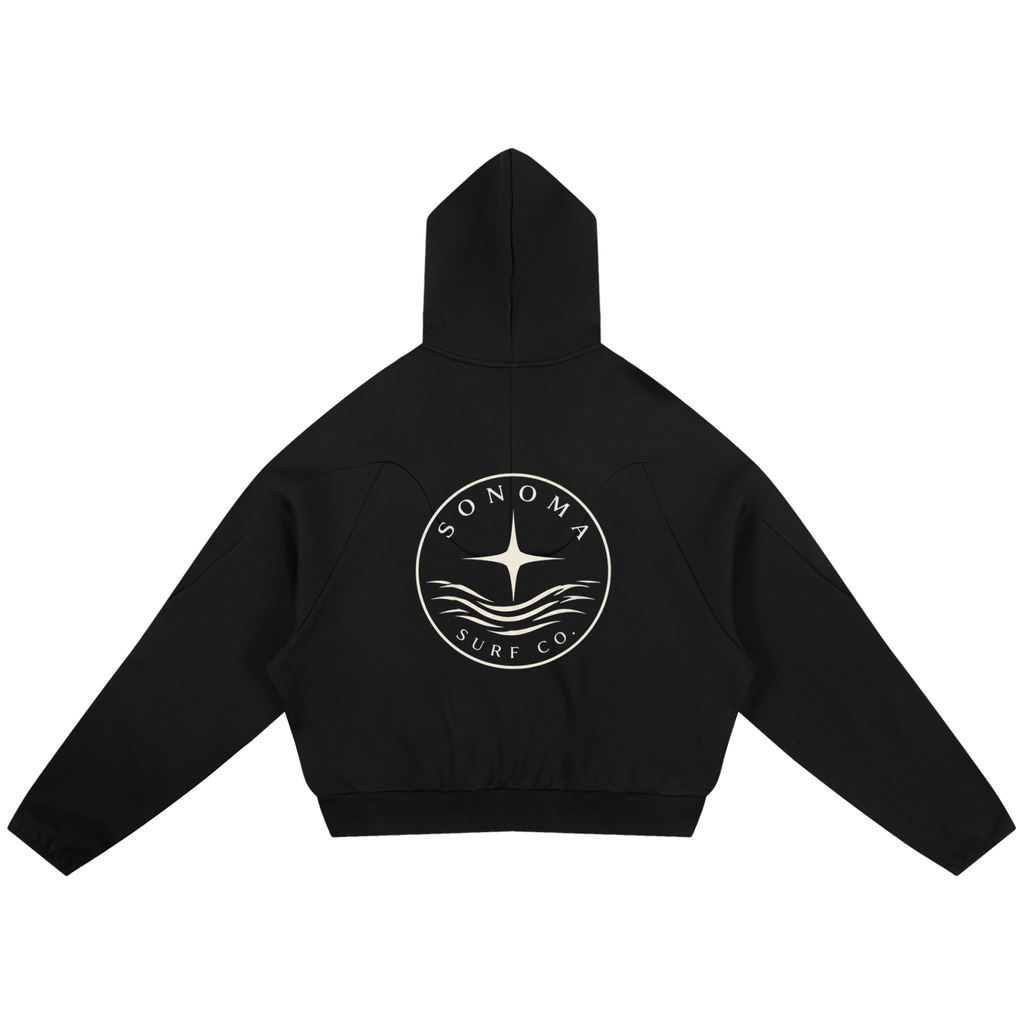 Curved Panel Raglan Hoodie