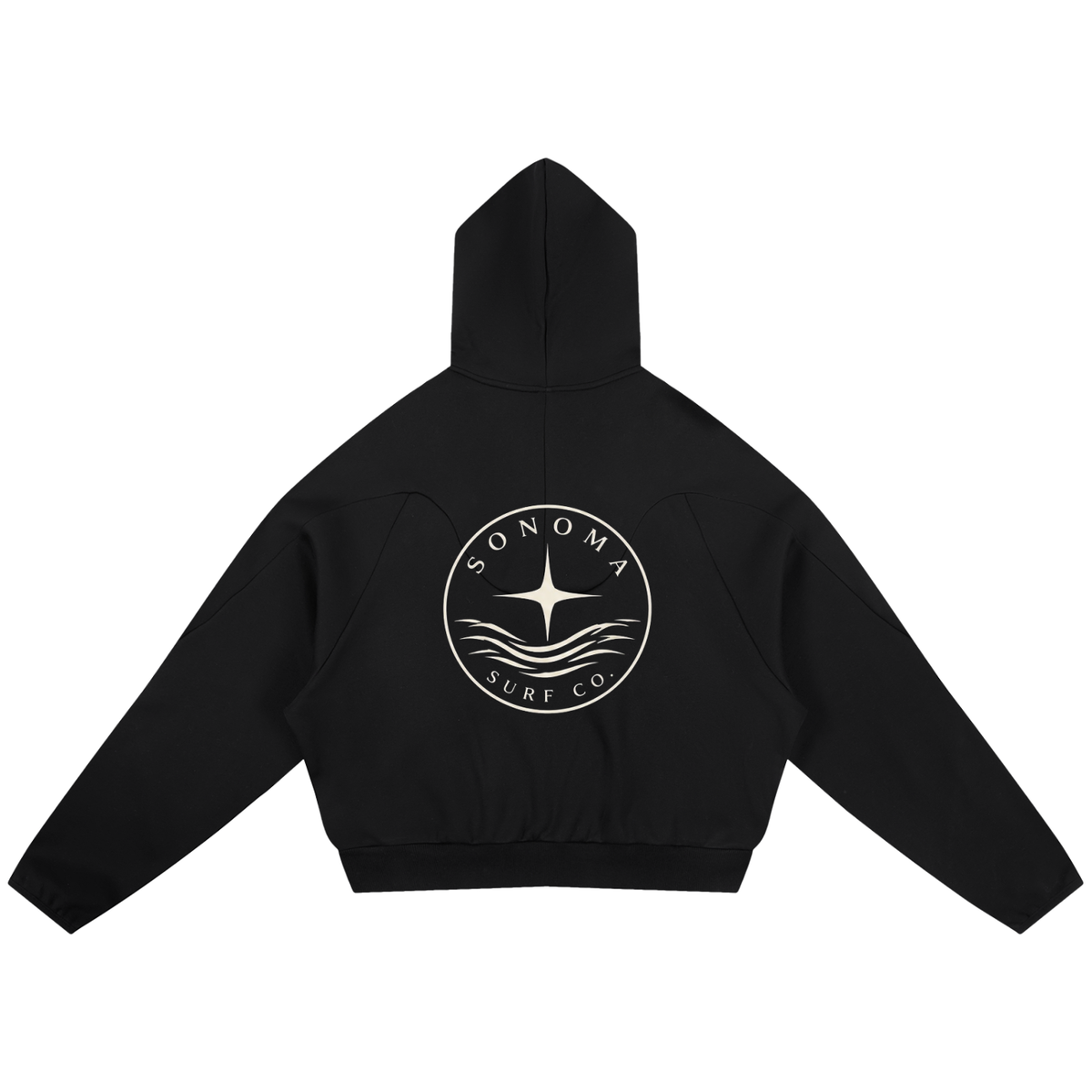Curved Panel Raglan Hoodie