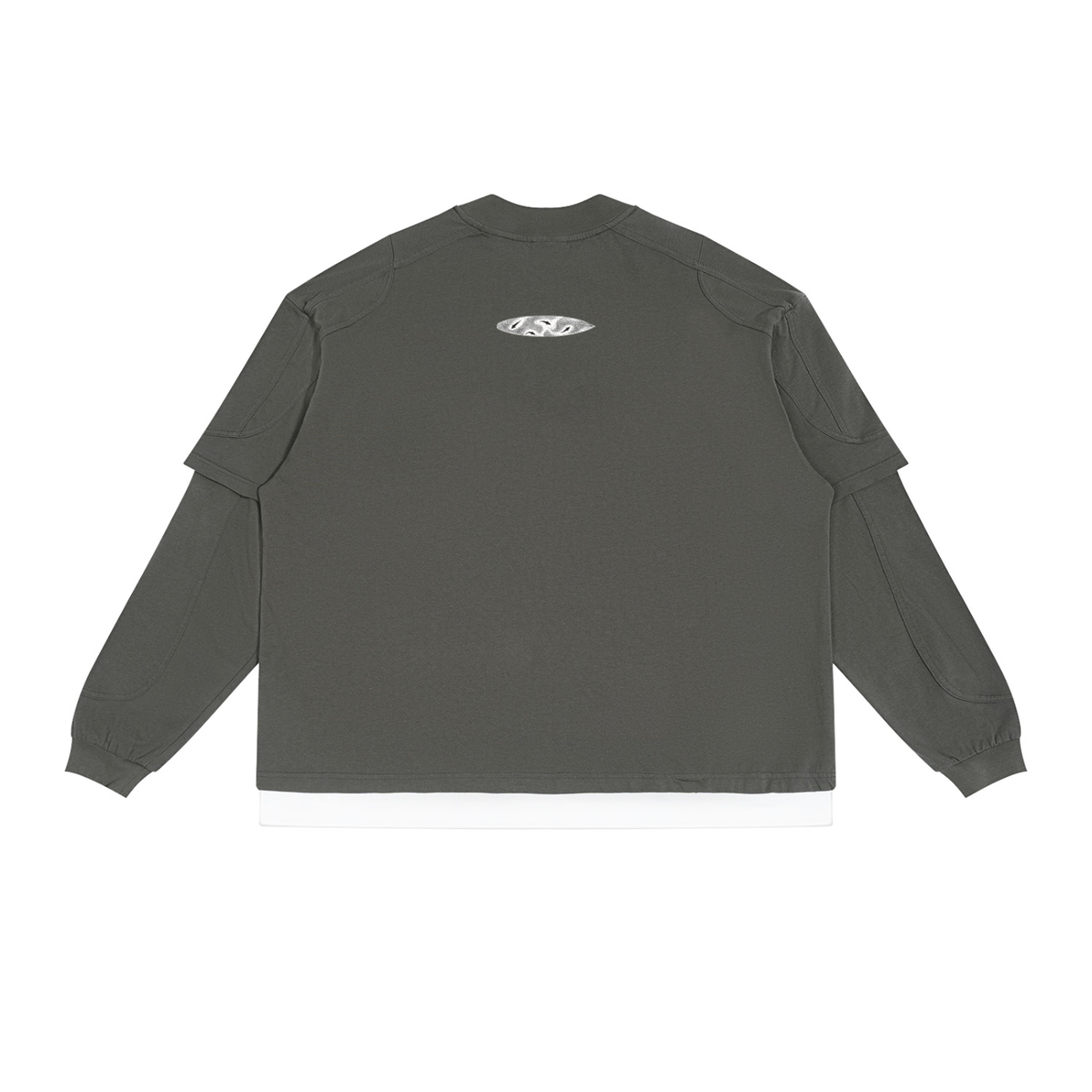 Unisex Paneled Layer Color Block T-Shirt