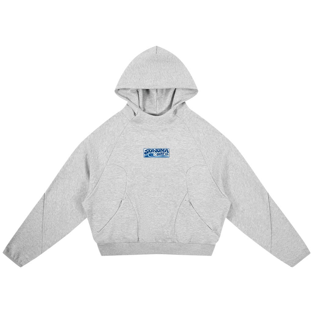Curved Panel Raglan Hoodie