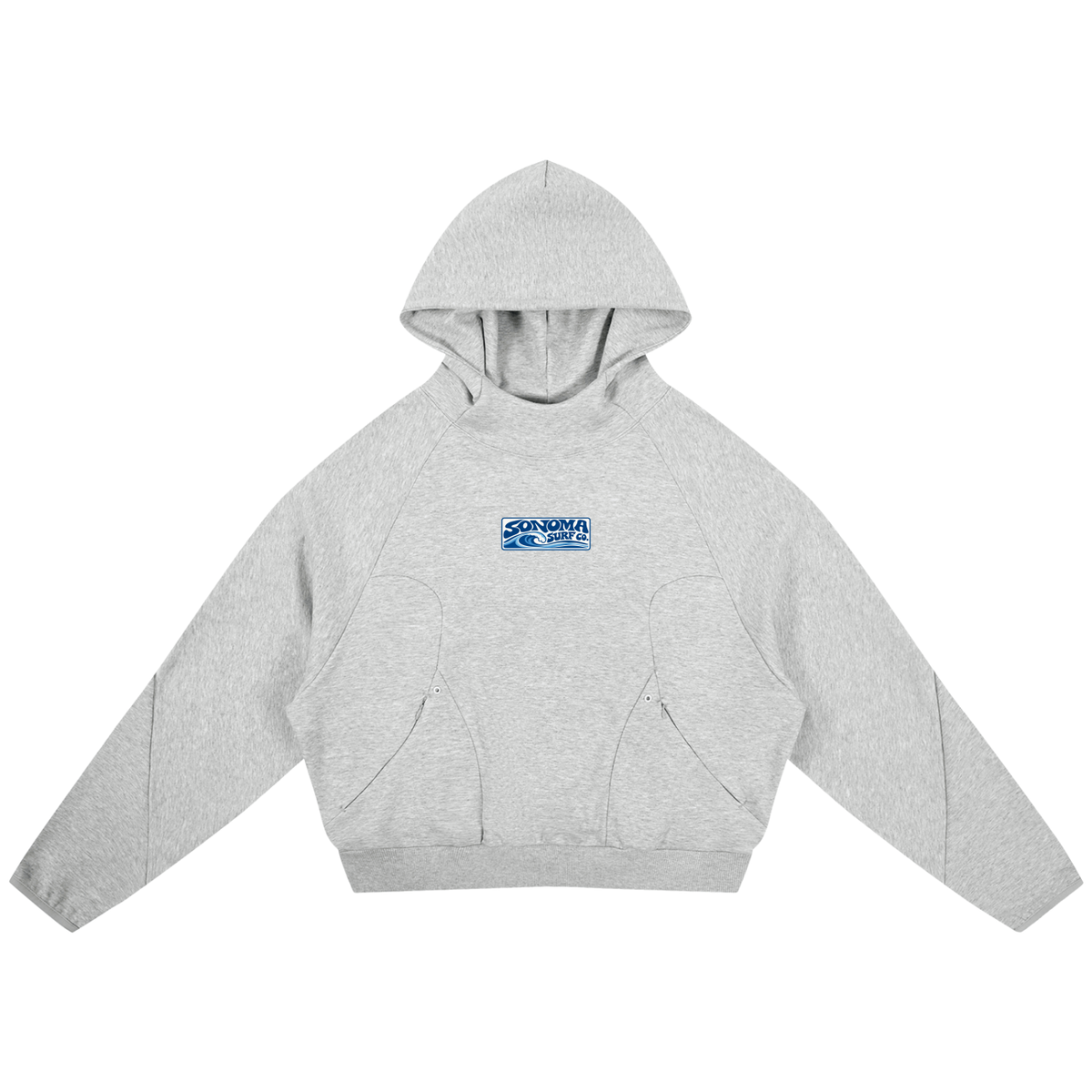 Curved Panel Raglan Hoodie