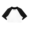 Women’s Color Block Raglan Crop T-Shirt
