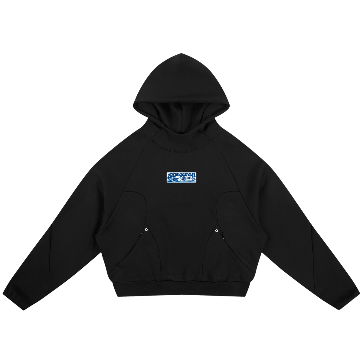 Curved Panel Raglan Hoodie
