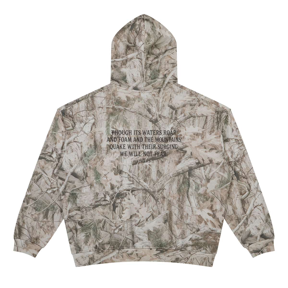 Unisex Oversized Psalm Camo Hoodie